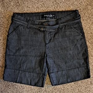 Celebrity Pink Jeans Denim Blue Jean Shorts With Skinny Wrap Belt Juniors Size 9